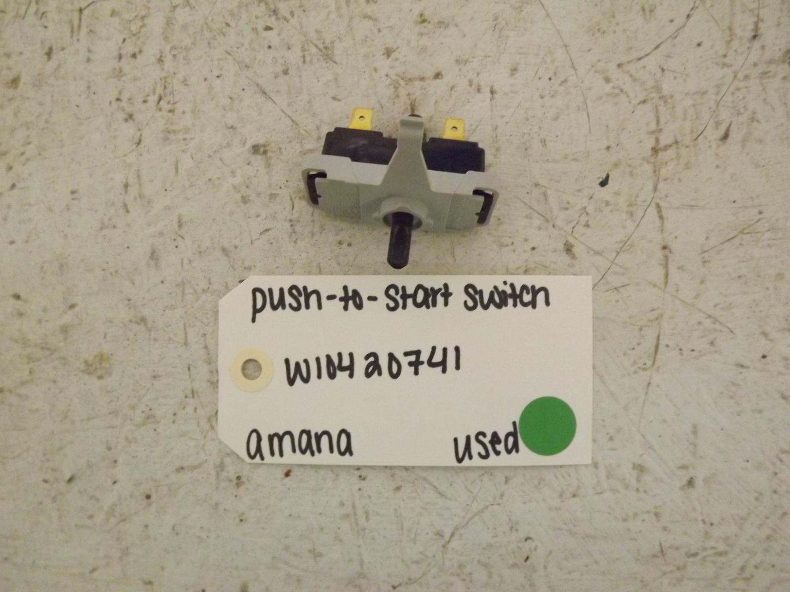 Amana Dryer W10420741 Push To Start Switch Used Amana Dryer W10420741 Push To Start Switch Used